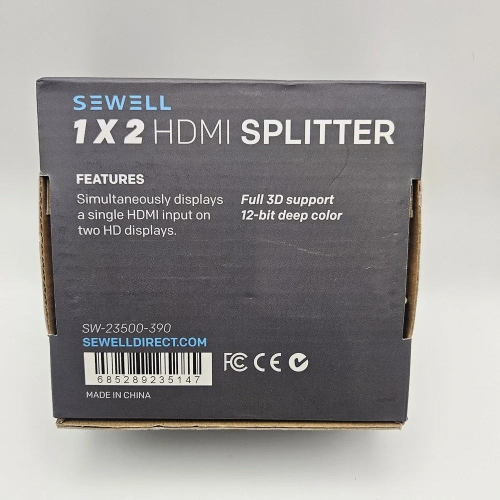 Sewell 1x2 HDMI Splitter Model#SW23500-390